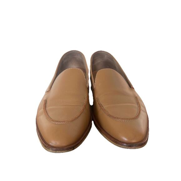 Everlane Pointed Toe Tan Neutral Loafers Genuine Leather Made In Italy Size 6 - Picture 4 of 7